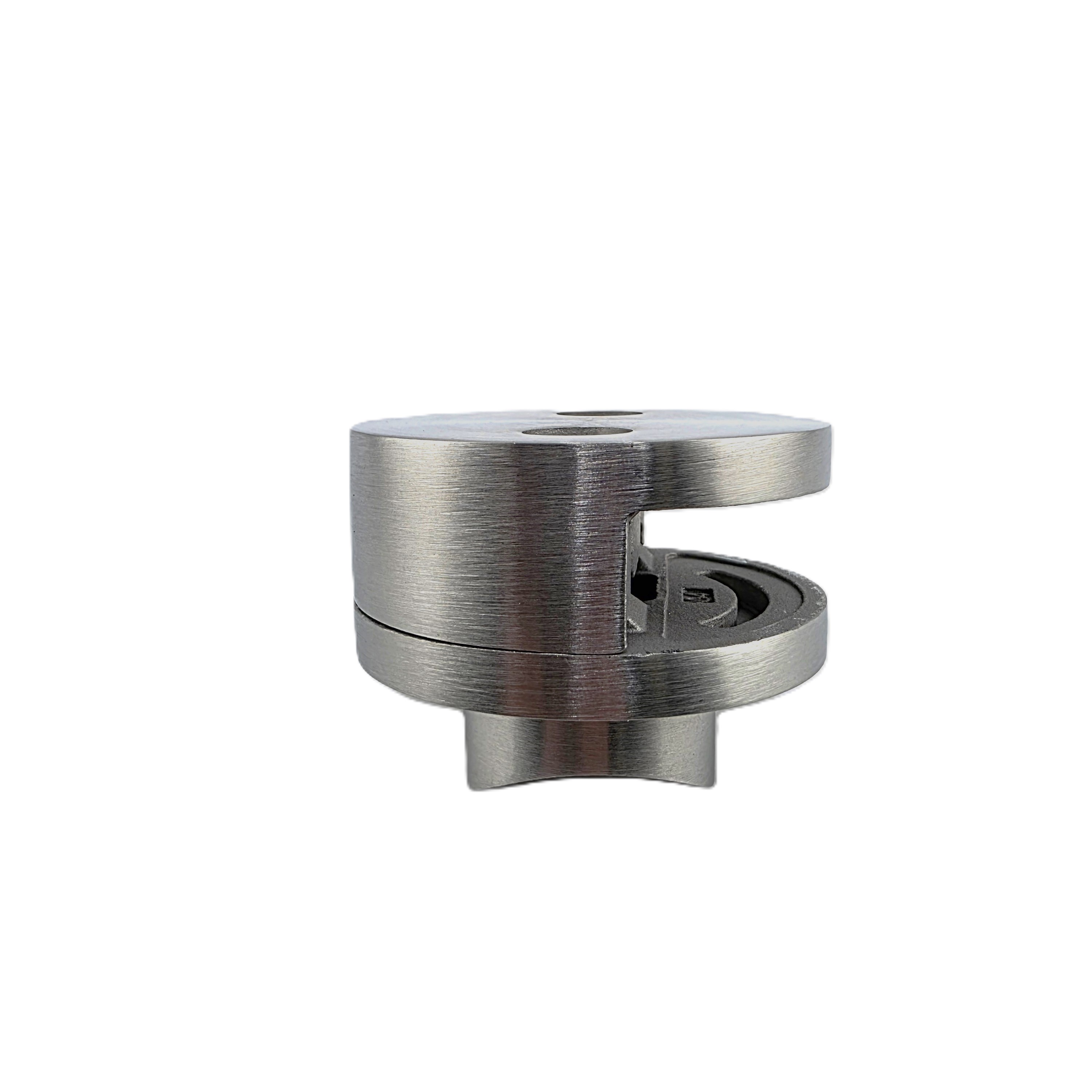 V2A GLASH Ø 60 mm Anschluss an Rohr Ø 42,4 mm