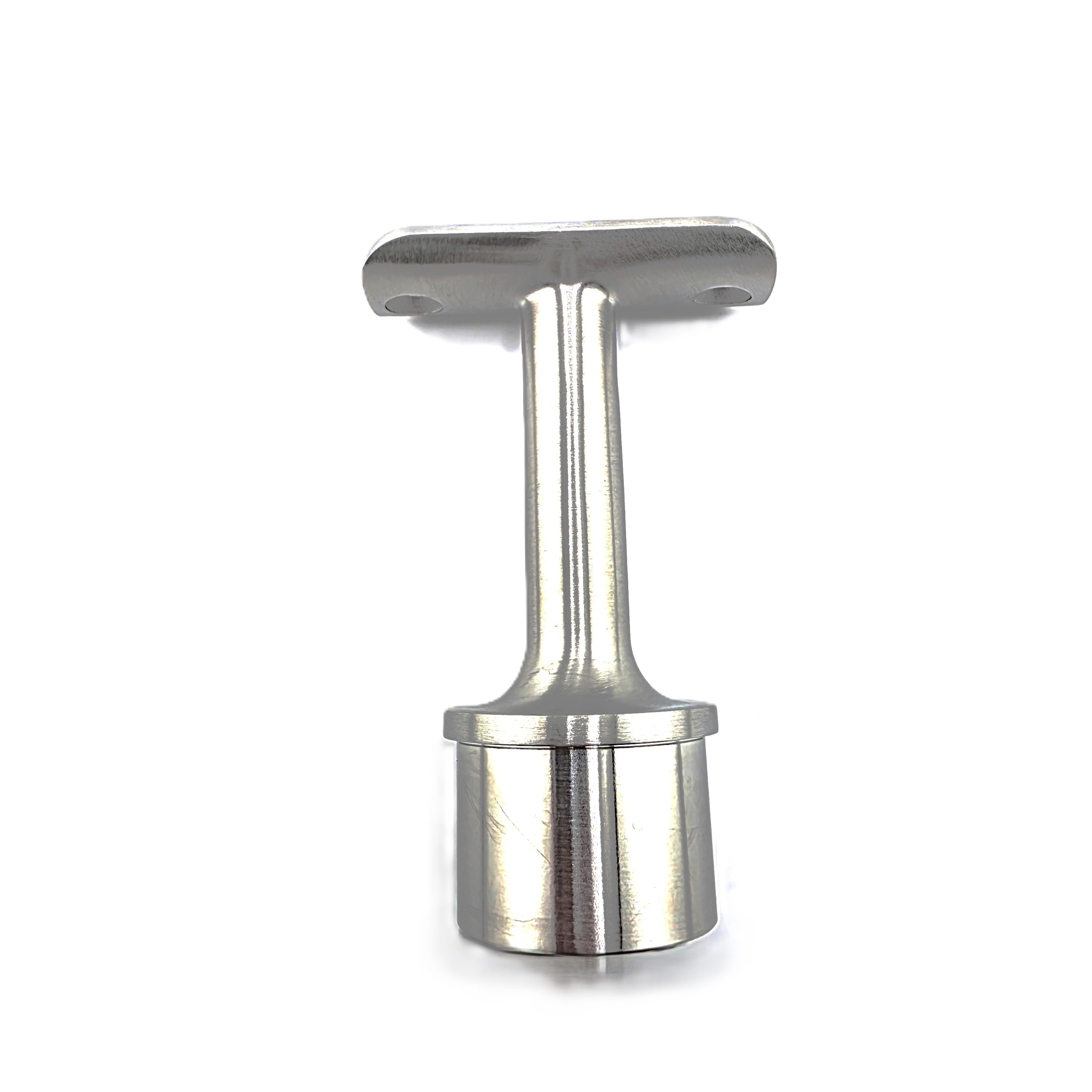 Edelstahl Handlaufträgerstütze einteilig für Rohr Ø 42,4 mm