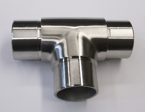 V2A - Edelstahl Steckfitting T-Stück für Rohr Ø 42,4 x 2 mm